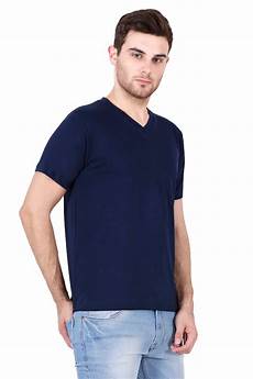 Men Cotton Combed V Neck T-Shirts